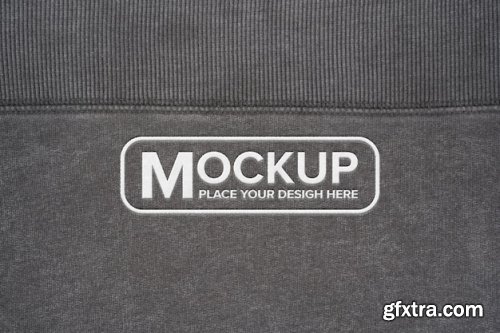 Embroidered shirt design mockup