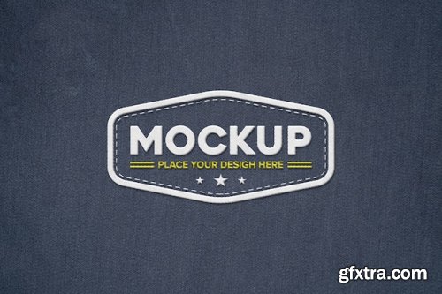 Embroidered shirt design mockup