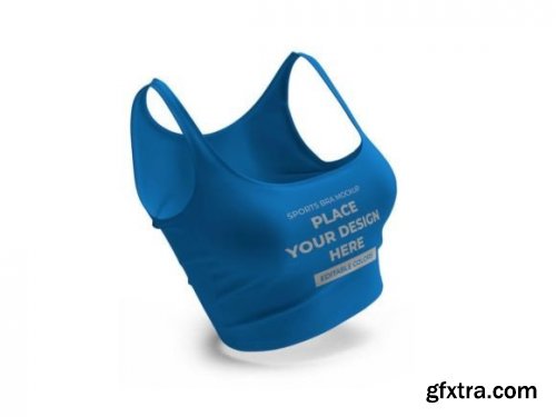 Sports Bra Mockup Template Set PSD