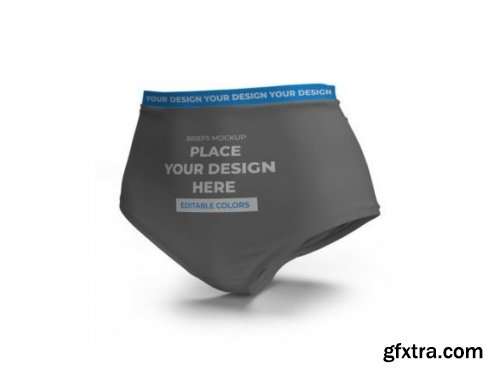 Briefs Underwear Mockup Template Set