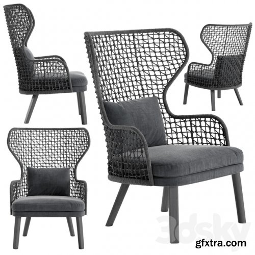  Varaschin Emma bergere armchair