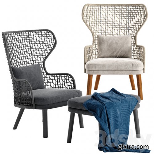  Varaschin Emma bergere armchair