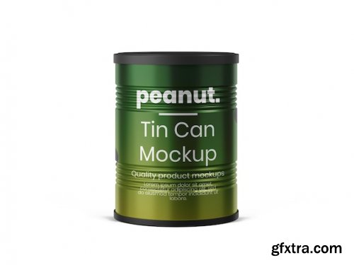 Tin can jar mockup