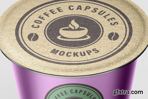 CreativeMarket - Coffee Capsules Mockups - 8 views 7317631