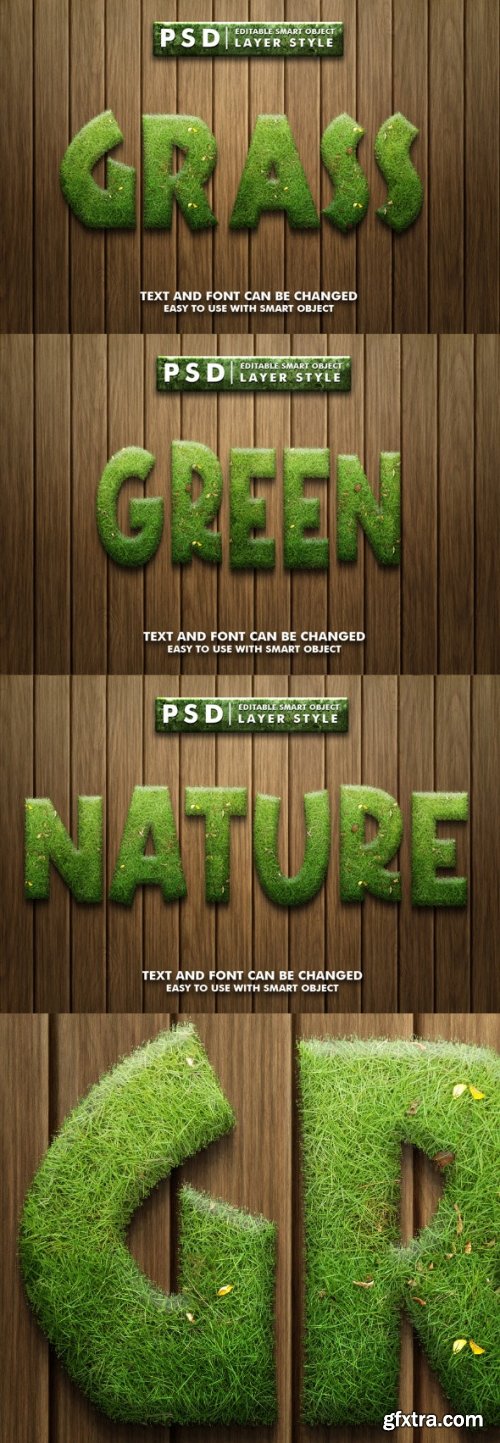 GraphicRiver - Grass Realistic Psd Text Effect 36971476