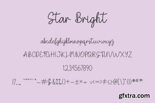  Star Bright Font