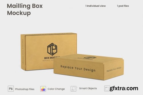 Mailing box mockup