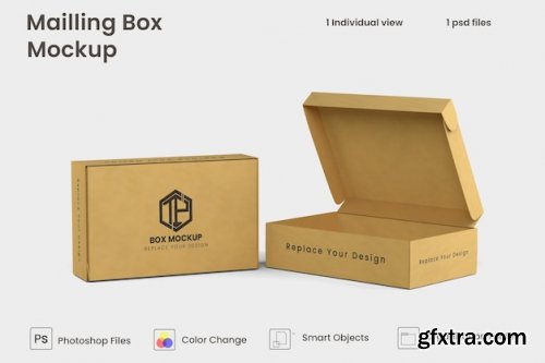 Mailing box mockup