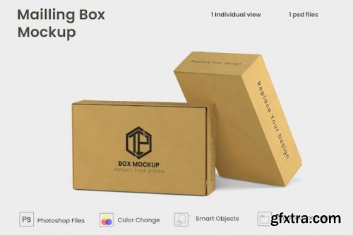 Mailing box mockup