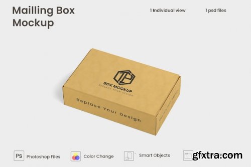 Mailing box mockup