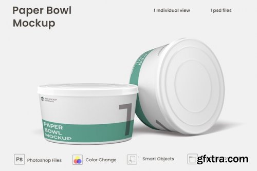 Paper bowl mockup