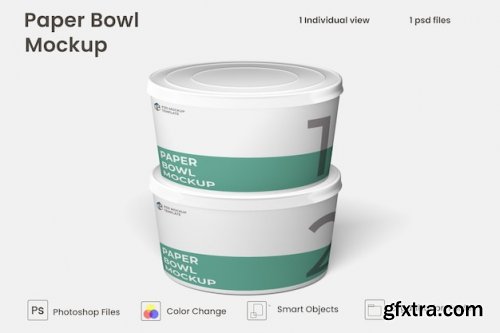 Paper bowl mockup