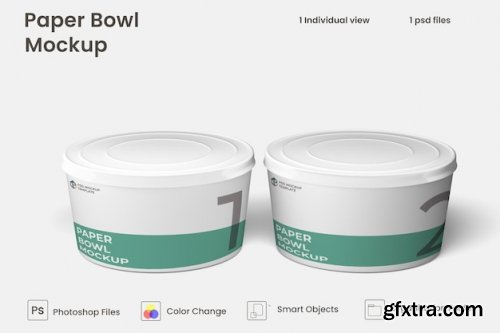 Paper bowl mockup