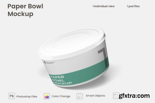 Paper bowl mockup