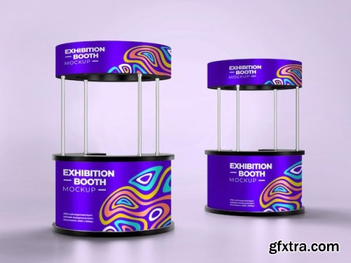 Exhibition stands mockup