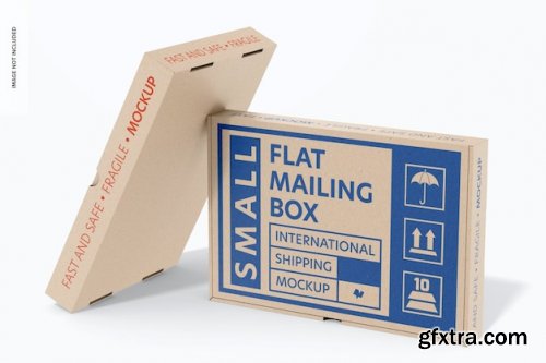 Flat mailing boxes mockup