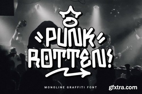  Punk Rotten Font