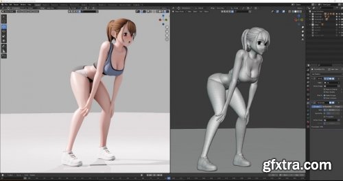 Gumroad – Anime Character Modeling & Animation full real-time process