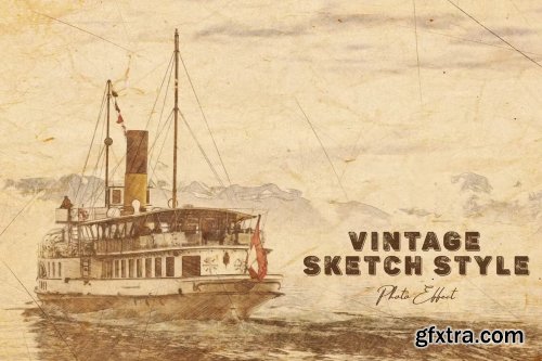 Vintage Sketch Style Photoshop Action