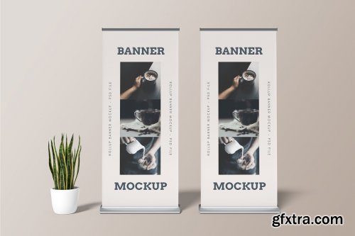 CreativeMarket - Rollup Banner Mockup 7241006