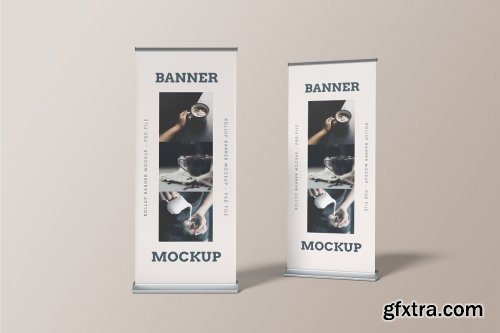 CreativeMarket - Rollup Banner Mockup 7241006