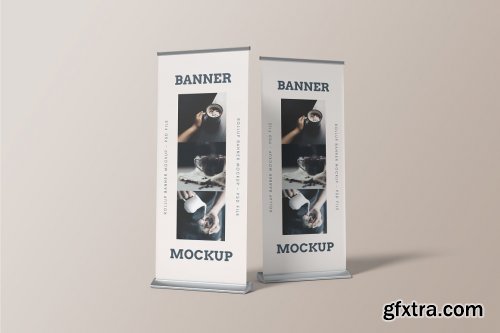 CreativeMarket - Rollup Banner Mockup 7241006