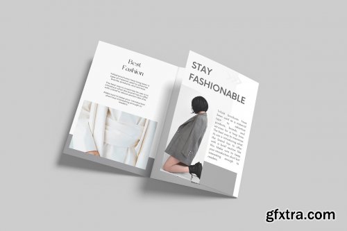 CreativeMarket - A5 Trifold Brochure Mockup 7308507