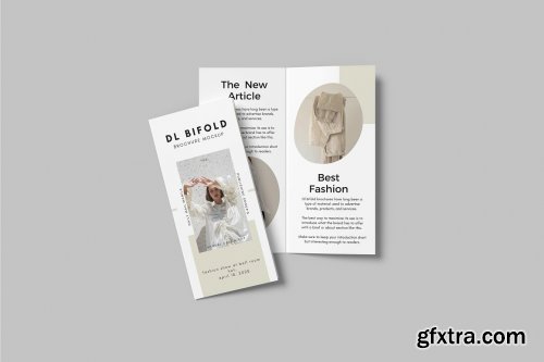 CreativeMarket - DL Bifold Brochure Mockup 7313698