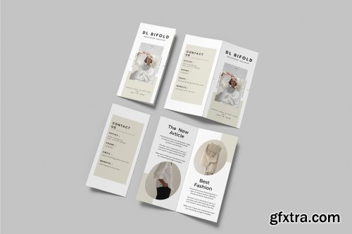 CreativeMarket - DL Bifold Brochure Mockup 7313698