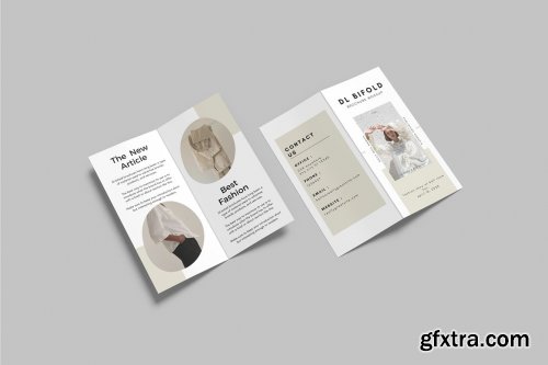 CreativeMarket - DL Bifold Brochure Mockup 7313698