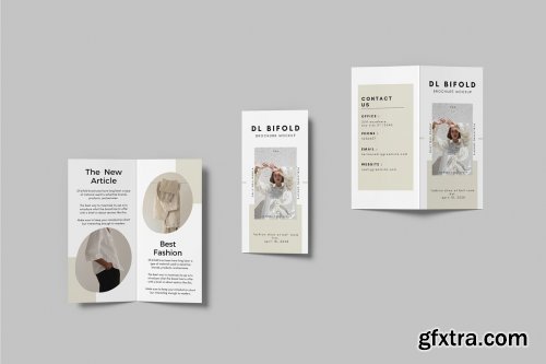 CreativeMarket - DL Bifold Brochure Mockup 7313698