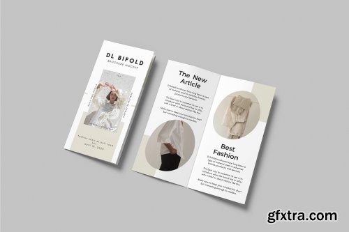 CreativeMarket - DL Bifold Brochure Mockup 7313698