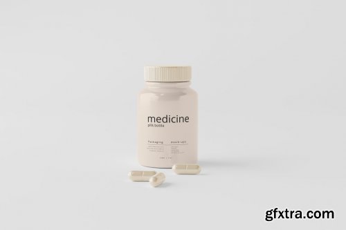 CreativeMarket - Capsules Bottle Mockups 7320153