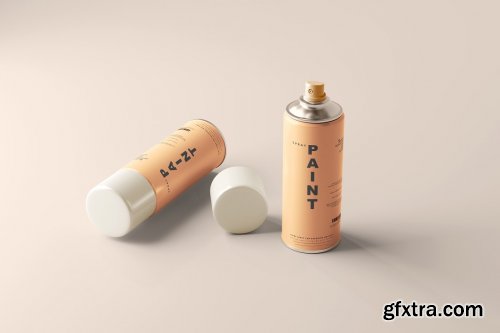 CreativeMarket - Spray Paint Can Mockups 7324412