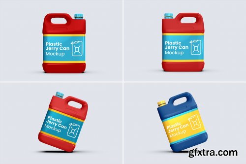 CreativeMarket - Plastic Jerry Can Mockup - 8 views 7329784