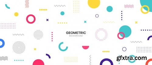 Colorful geometric background modern abstract background with geometric shapes