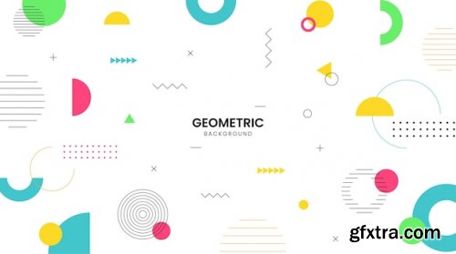 Colorful geometric background modern abstract background with geometric shapes