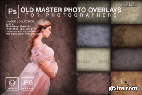 Fine Art Textures Photoshop Overlays Old