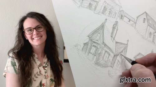  Illustrate a Cottage with Me: Two-Point Perspective Study