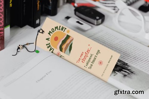 Paper Bookmark Mockup