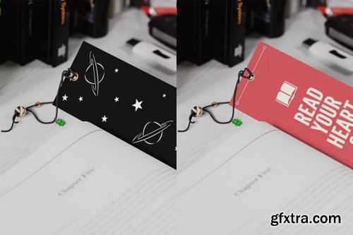 Paper Bookmark Mockup