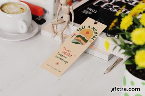 Paper Bookmark Mockup