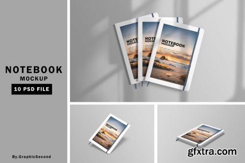 CreativeMarket - Notebook Mockup 7331658