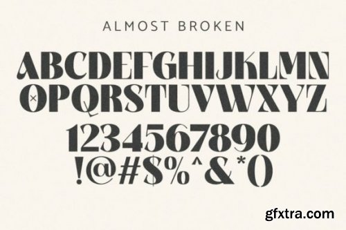  Almost Broken Font