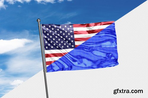 CreativeMarket - Flag Mockups - 8 views 7338266