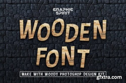 Wooden Font