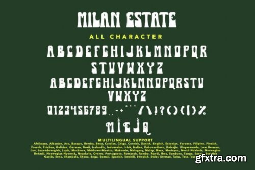  Milan Estate Font