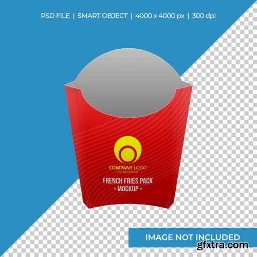 French fries pack mockup