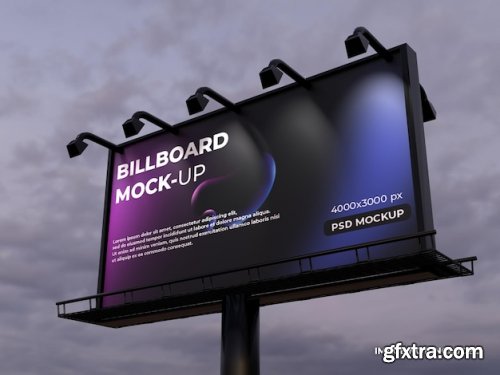 Billboard outdoor mockup