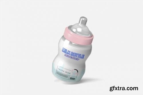 Milk Bottle Mockup